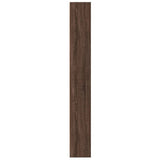 Bookcase Brown Oak 60x24x176 cm Engineered Wood - Rear View