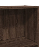 Bookcase Brown Oak 60x24x176 cm Engineered Wood - Close-Up Angle