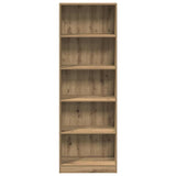 Bookcase Artisian Oak 60x24x176 cm Engineered Wood - Top-Down View