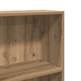 Bookcase Artisian Oak 60x24x176 cm Engineered Wood - Close-Up Angle