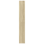 Bookcase Sonoma Oak 80x24x176 cm Engineered Wood