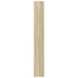 Bookcase Sonoma Oak 80x24x176 cm Engineered Wood - 45-Degree Angle