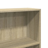 Bookcase Sonoma Oak 80x24x176 cm Engineered Wood - Close-Up Angle
