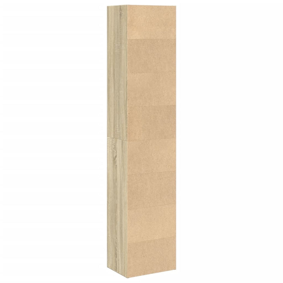 Bookcase Sonoma Oak 40x30x189 cm Engineered Wood