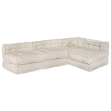 Modular Sofa 4 pcs Cream Fabric - Extra Image