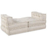 Modular Sofa 4 pcs Cream Fabric - Low Angle