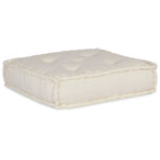 Modular Sofa Unit Fabric Cream 210 x 140 x 56 cm