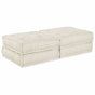 Modular Sofa Unit 2 pcs Fabric Cream 140 x 70 x 36 cm