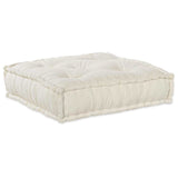 Modular Sofa 2 pcs Cream 140 x 70 x 36 cm Fabric - Side View