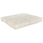 Modular Sofa Unit 2 pcs Fabric Cream 140 x 70 x 36 cm