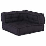 Modular Sofa 3 pcs Anthracite Fabric - Close-Up Angle