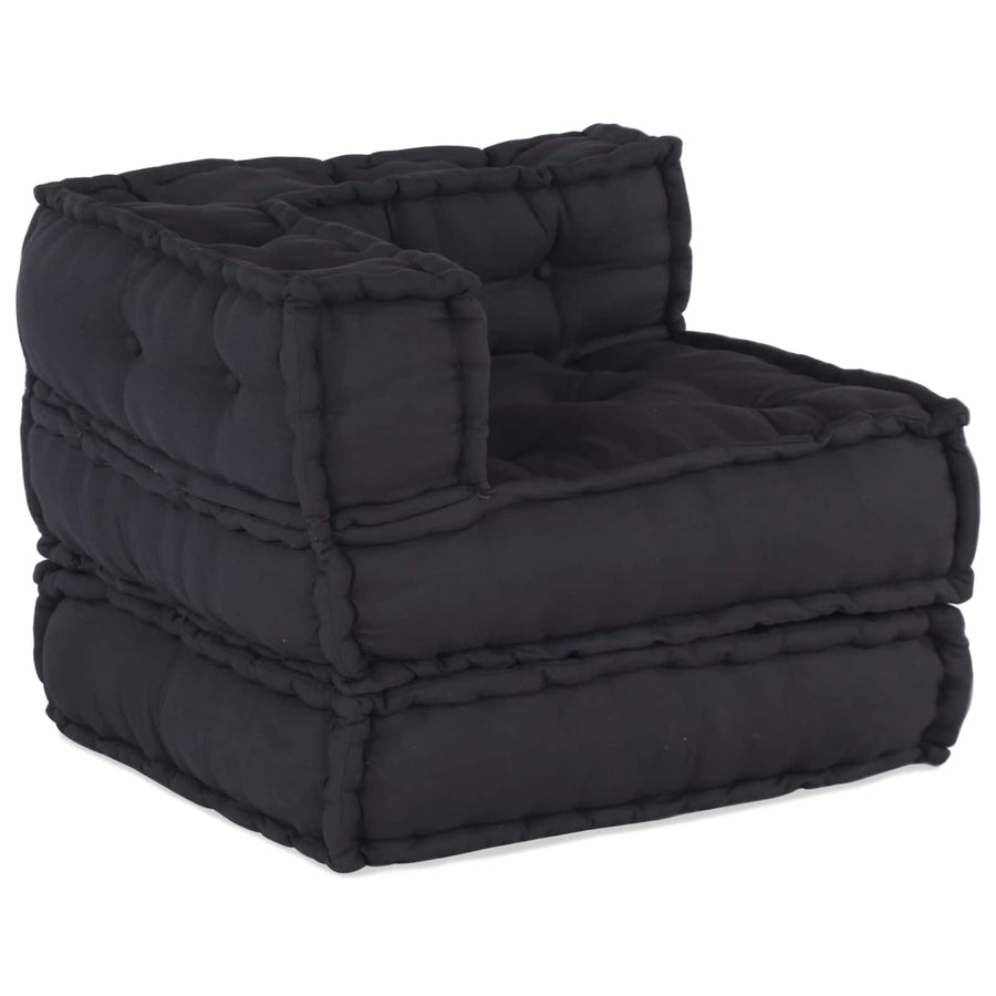 Modular Sofa Unit Fabric Anthracite 210 x 70 x 56 cm