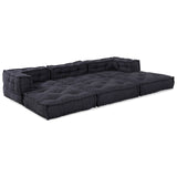 Modular Sofa 3 pcs Anthracite Fabric - Low Angle