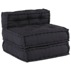 Modular Sofa Unit Fabric Anthracite 210 x 70 x 56 cm