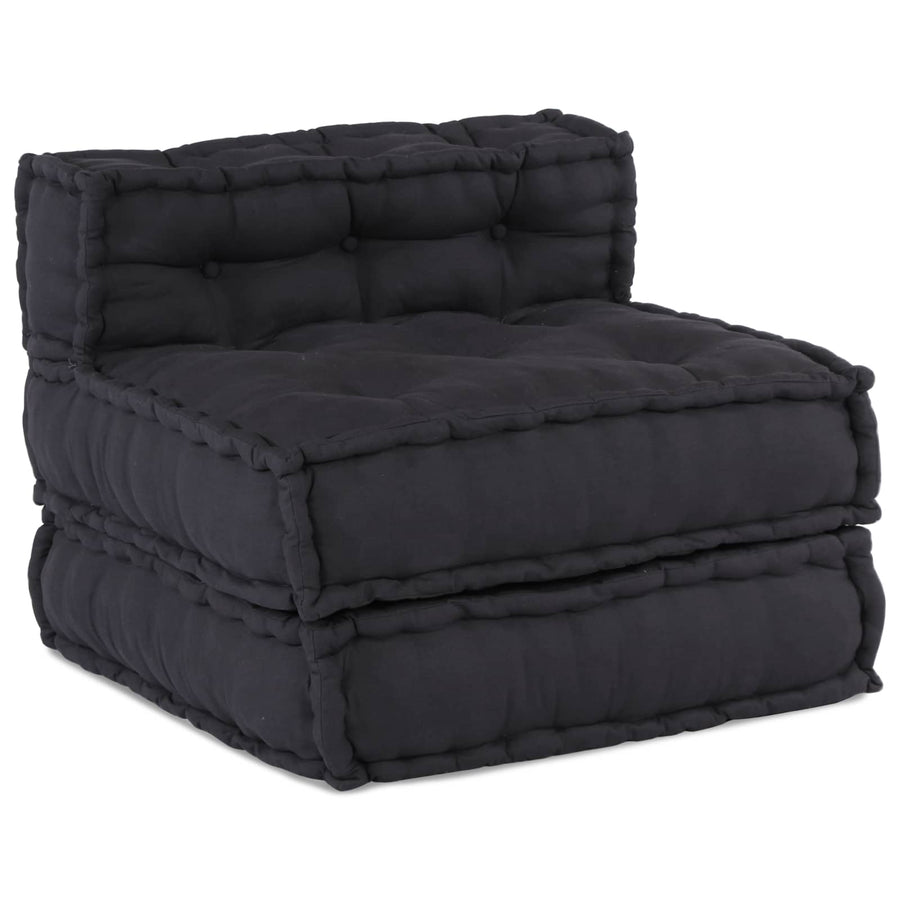 Modular Sofa Unit Fabric Anthracite 210 x 70 x 56 cm
