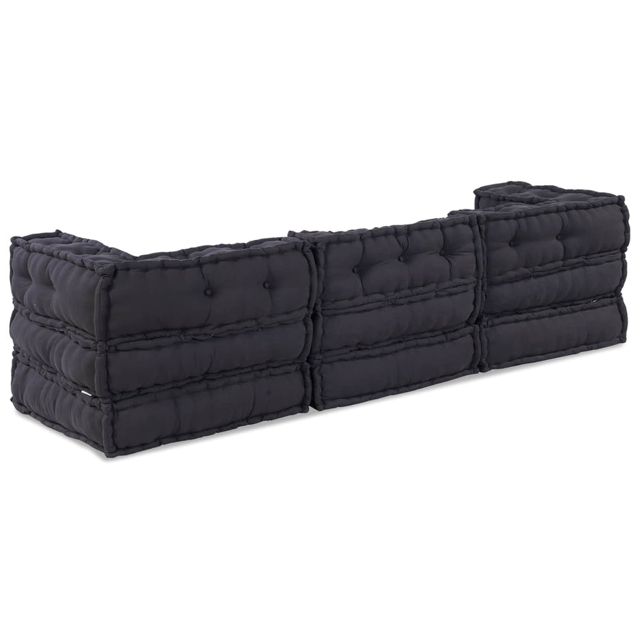 Modular Sofa Unit Fabric Anthracite 210 x 70 x 56 cm