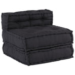 Modular Sofa Unit Fabric Anthracite 210 x 140 x 56 cm