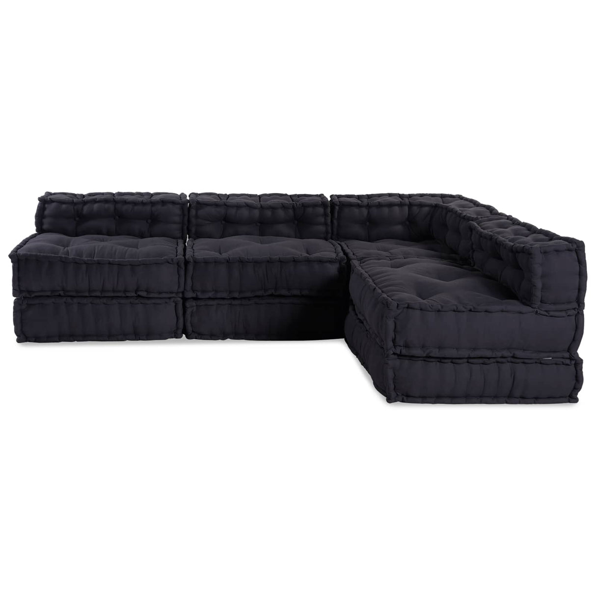 Modular Patchwork Sofa 4 pcs Anthracite Fabric