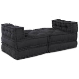 Modular Sofa 4 pcs Anthracite Fabric - 45-Degree Angle