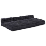 Modular Sofa Unit 4 pcs Anthracite Fabric - Top-Down View