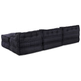 Modular Sofa Unit 4 pcs Anthracite Fabric - Close-Up Angle