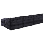 Modular Sofa Unit Fabric Anthracite 210 x 140 x 56 cm