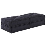 Modular Sofa 2 pcs Anthracite 70 x 70 x 36 cm Fabric - Rear View