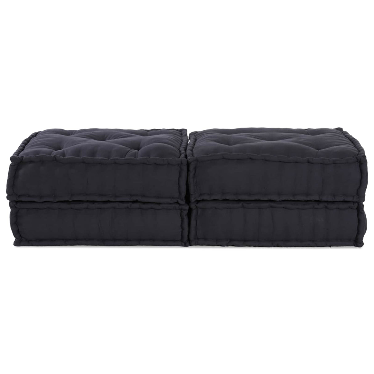 Modular Patchwork Sofa 2 pcs Anthracite 140 x 70 x 36 cm Fabric