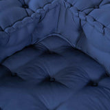 Modular Sofa Unit 2 pcs Indigo 140 x 70 x 56 cm Fabric