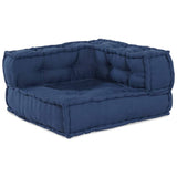 Modular Sofa 3 pcs Indigo 70 x 70 x 56 cm Fabric - Top-Down View