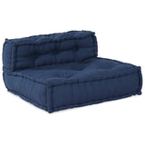 Modular Sofa 4 pcs Indigo 70 x 70 x 56 cm Fabric - Rear View