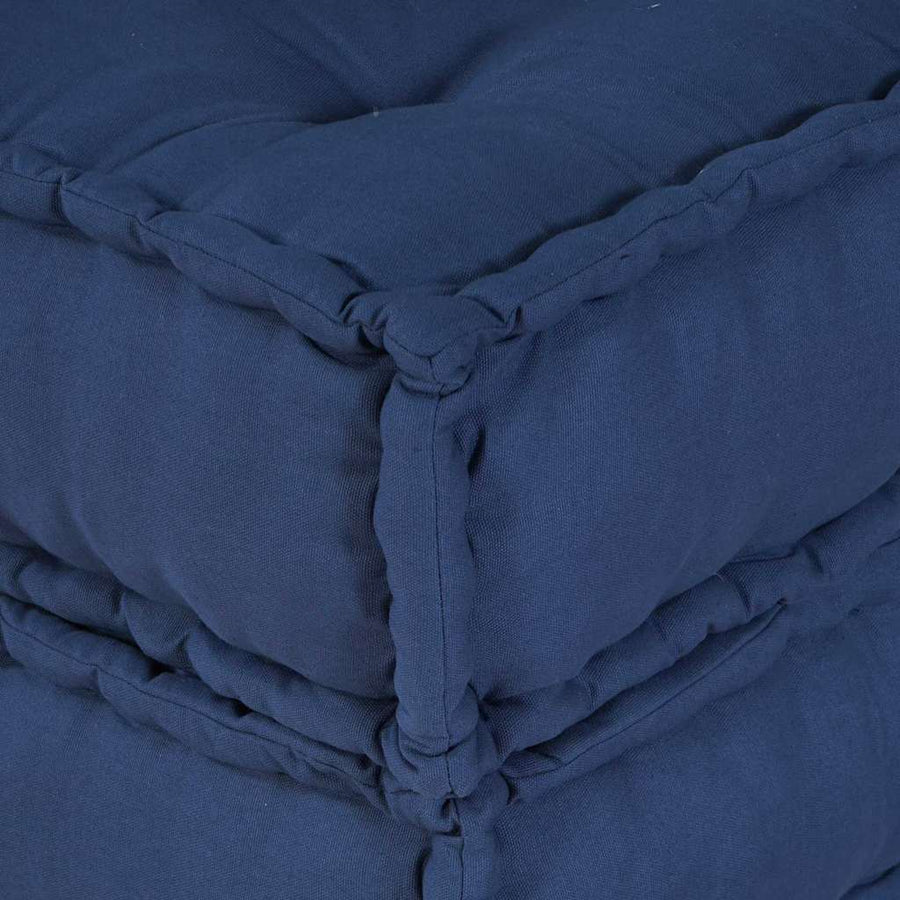 Modular Sofa Unit 2 pcs Fabric Indigo 140 x 70 x 36 cm