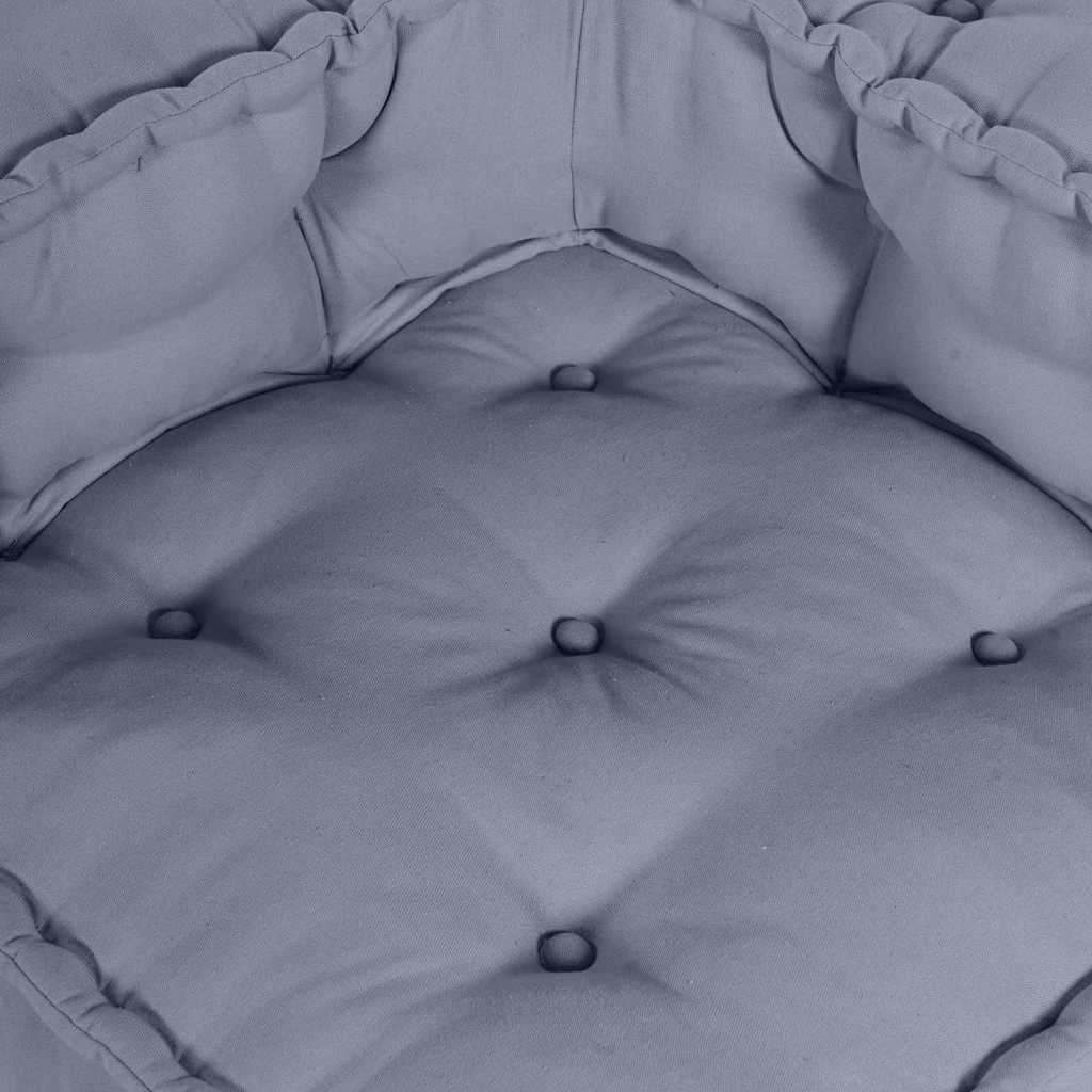 Modular Sofa Unit 2 pcs Grey 140 x 70 x 56 cm Fabric
