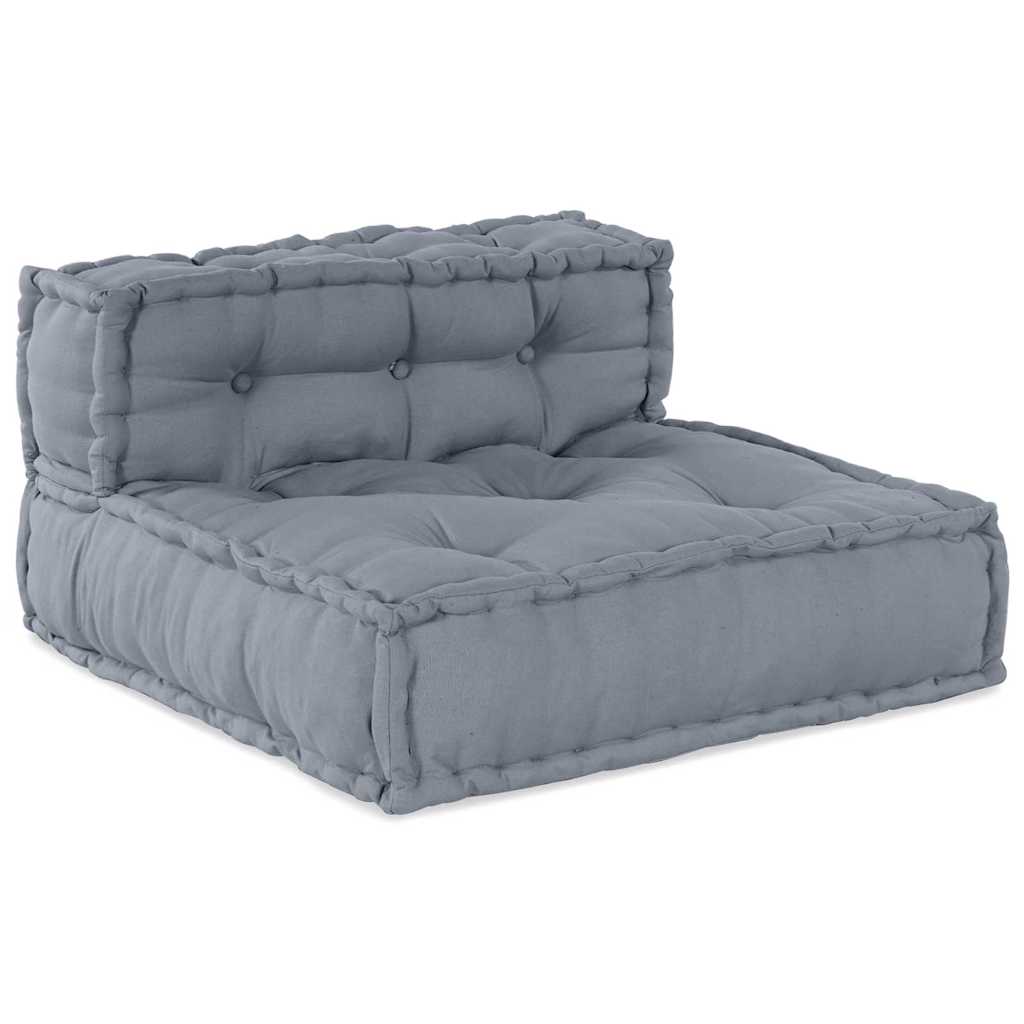 Modular Sofa Unit 4 pcs Grey Fabric