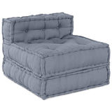 Modular Sofa Unit 4 pcs Grey Fabric
