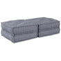 Modular Sofa Unit 2 pcs Fabric Grey 140 x 70 x 36 cm