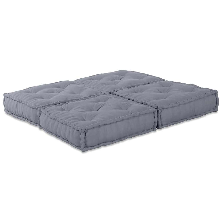 Modular Sofa Unit 2 pcs Fabric Grey 140 x 70 x 36 cm