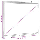 Projection Screen Wall-Hanging 72 Inch 4:3 - Close-Up Angle