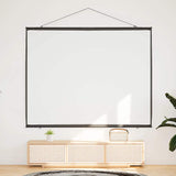 Projection Screen Wall-Hanging 84 Inch 4:3 - Side View