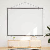 Projection Screen Wall-Hanging 90 Inch 4:3 - Side View