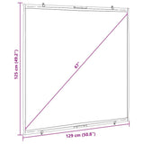 Projection Screen Wall-Hanging 67 Inch 1:1 - Close-Up Angle