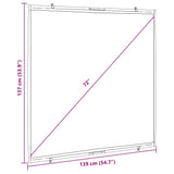 Projection Screen Wall-Hanging 72 Inch 1:1