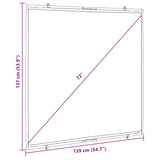 Projection Screen Wall-Hanging 72 Inch 1:1 - Close-Up Angle