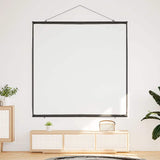 Projection Screen Wall-Hanging 81 Inch 1:1 - Side View