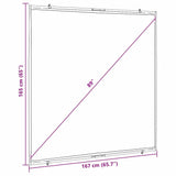 Projection Screen Wall-Hanging 89 Inch 1:1 - Close-Up Angle
