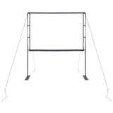 Projection Screen with Stands 84 Inch 4:3 - Side View