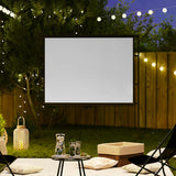 Projection Screen with Stands 90 Inch 4:3 - Front View