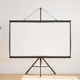 Projection Screen with Tripod 60 Inch 16:9 - Side View