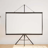 Projection Screen with Tripod 72 Inch 16:9 - Side View