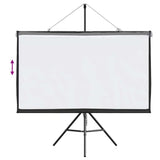 Projection Screen with Tripod 72 Inch 16:9 - Close-Up Angle
